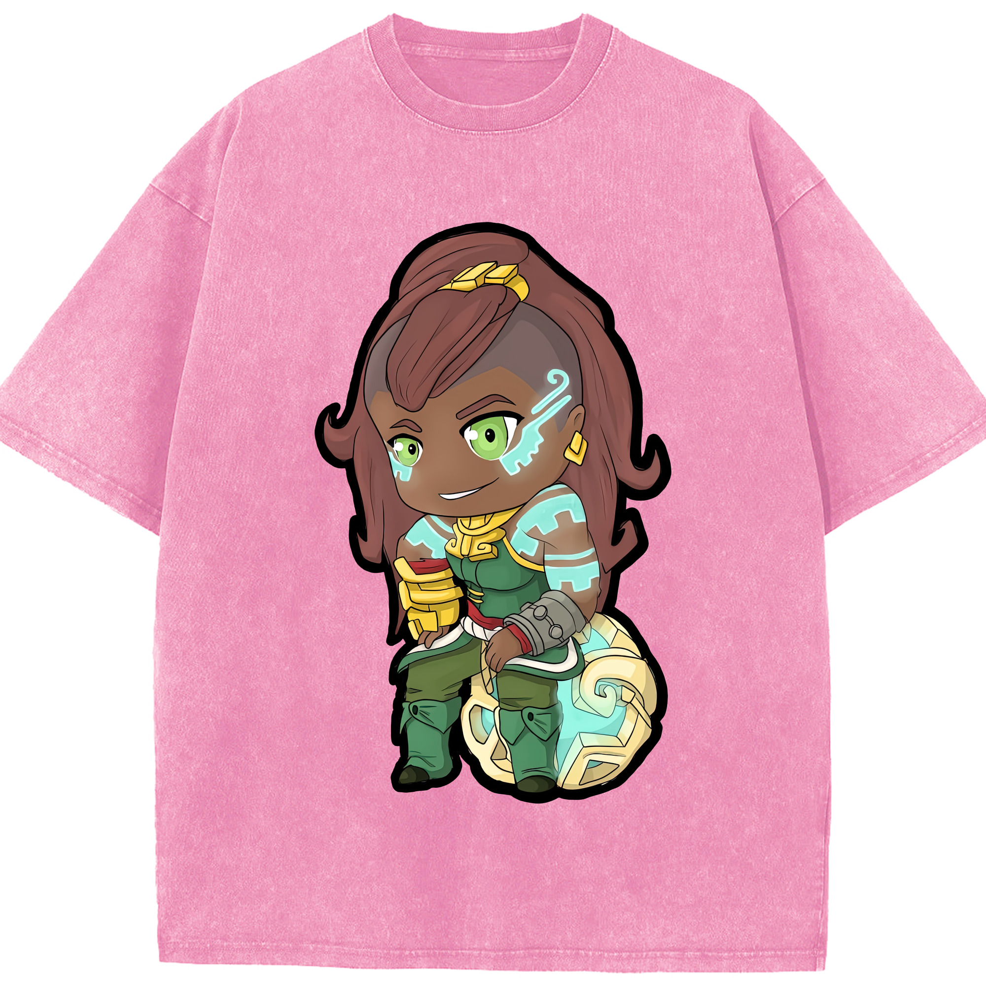 リーグ・オブ・レジェンド League of Legends LOL 綿100% ヴィンテージ風 半袖Tシャツ（フロントプリント）
